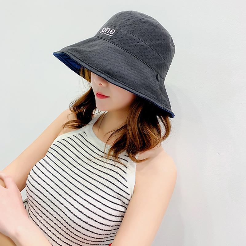 Simple Letter Printed Sunscreen Sun Hat