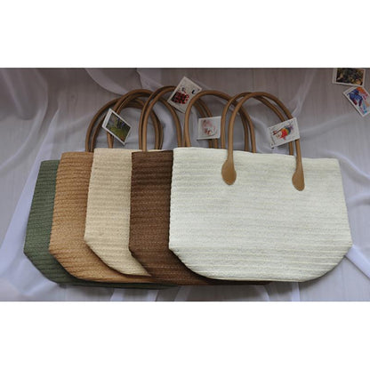 Simple Solid Color Beach Tote Bag