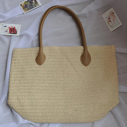 Simple Solid Color Beach Tote Bag