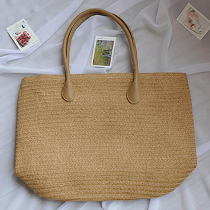 Simple Solid Color Beach Tote Bag