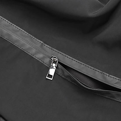 Simple Solid Color Canvas Shoulder Bag