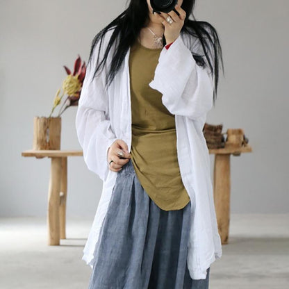 Simple Solid Color Sun Protection Shirt Coat
