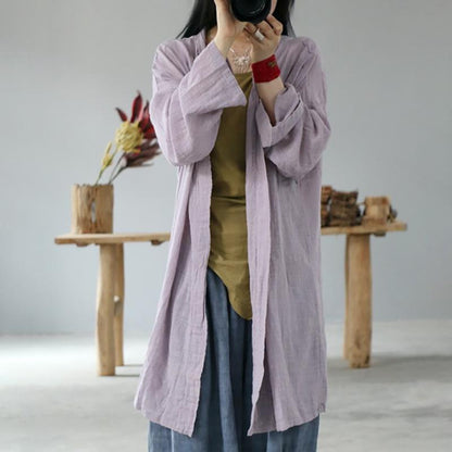 Simple Solid Color Sun Protection Shirt Coat