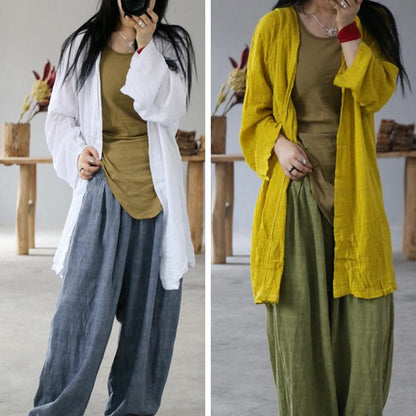 Simple Solid Color Sun Protection Shirt Coat
