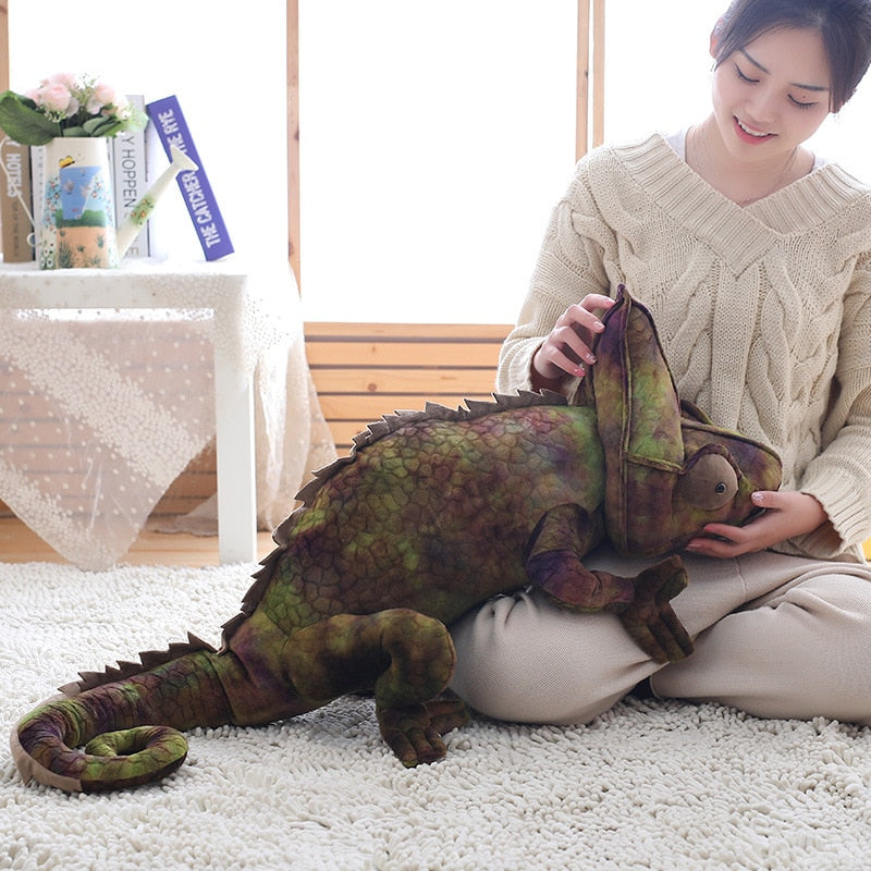 Simulation Chameleon Lizard Doll Plush Toy Funny Pillow Creative Trick Men and Women's Birthday Gifts