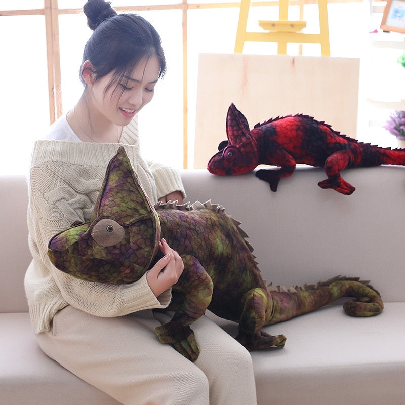 Simulation Chameleon Lizard Doll Plush Toy Funny Pillow Creative Trick Men and Women's Birthday Gifts
