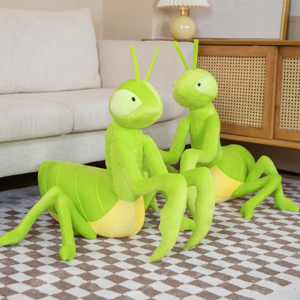 Simulation Green Mantis Plush Stuffed Animal Plush Toy Soft Toy Stuffed Toy Cuddly Toys Gifts for Kids