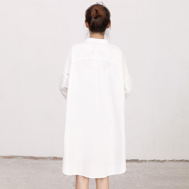 Single Breasted Printed Split Women Shirt