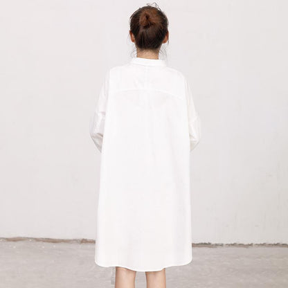 Single Breasted Printed Split Women Shirt