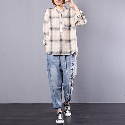 Single Breasted Women Spring Loose Shirt