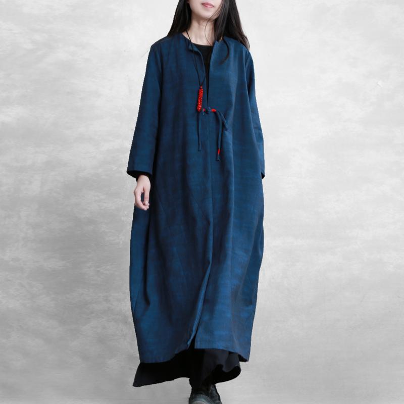 Single Button Solid Color Loose Coat