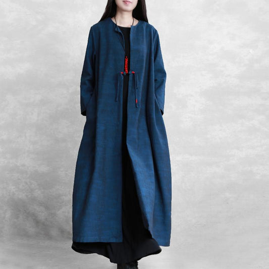 Single Button Solid Color Loose Coat