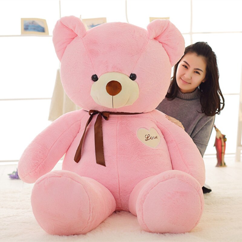 Skin Big Sale 200cm Colorful Giant teddy bear Skin Plush Soft Toy Stuffed Baby Kids baby Pillows Toys For Children free shipping