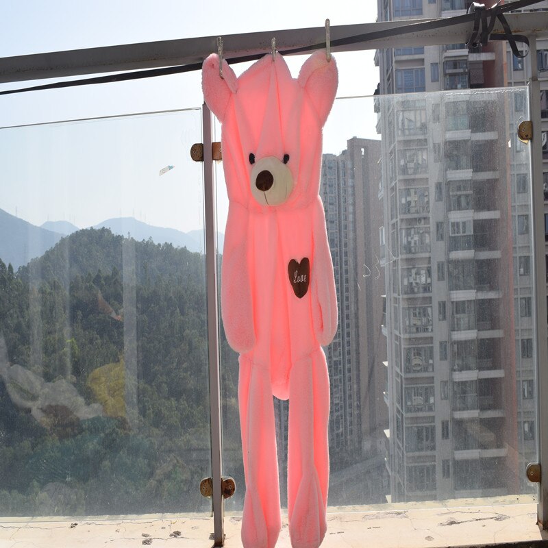 Skin Big Sale 200cm Colorful Giant teddy bear Skin Plush Soft Toy Stuffed Baby Kids baby Pillows Toys For Children free shipping