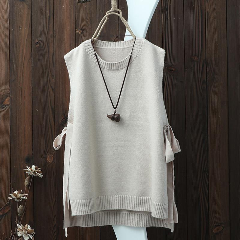 Autumn Casual Loose Shirt and Sweater Vest Style