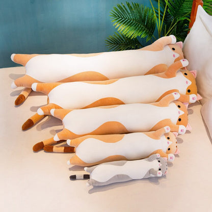 Soft/cute/plush/long Cat/pillow/cotton Doll Toy Leather Shell Plush Nap Pillow Christmas Gift Girl Birthday Gift