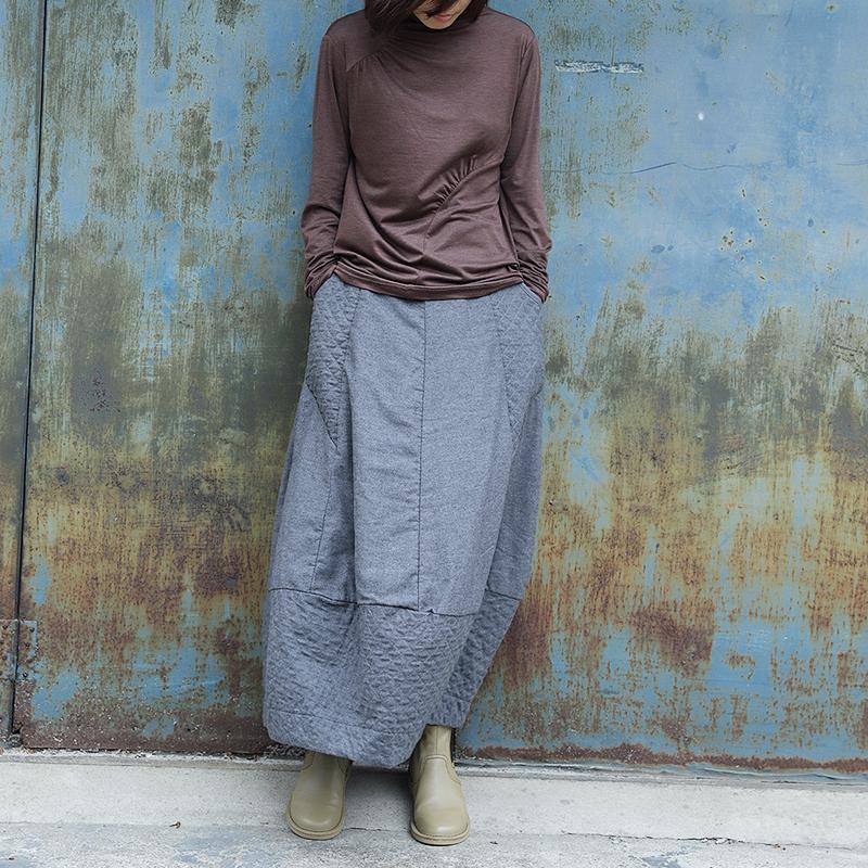 Soft Comfortable Pure Color Pleated Bottoming Shirt