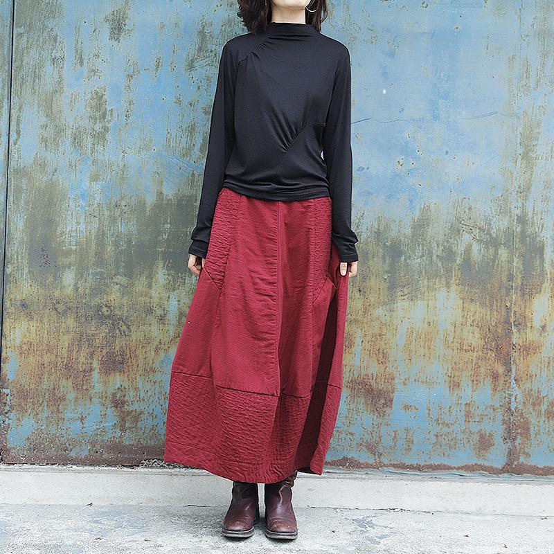 Soft Comfortable Pure Color Pleated Bottoming Shirt