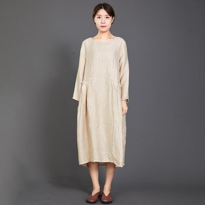 Solid Color Agaric Lace Loose Comfortable Dress