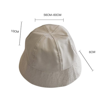 Solid Color Casual Cotton Bucket Hat