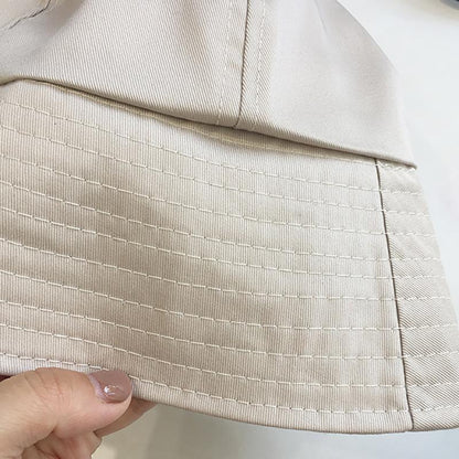 Solid Color Casual Cotton Bucket Hat