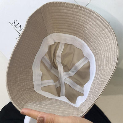 Solid Color Casual Cotton Bucket Hat