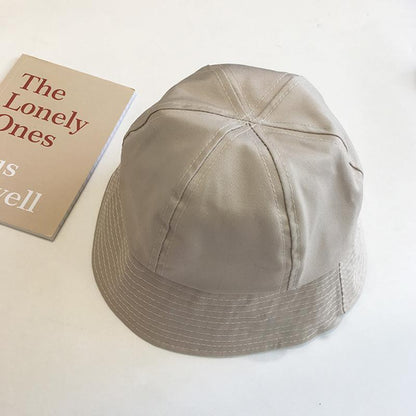Solid Color Casual Cotton Bucket Hat
