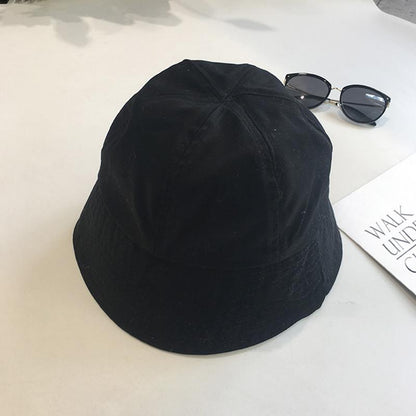 Solid Color Casual Cotton Bucket Hat