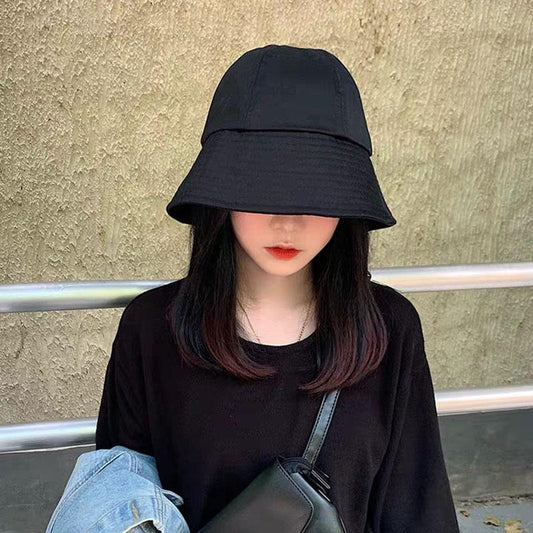 Solid Color Casual Cotton Bucket Hat