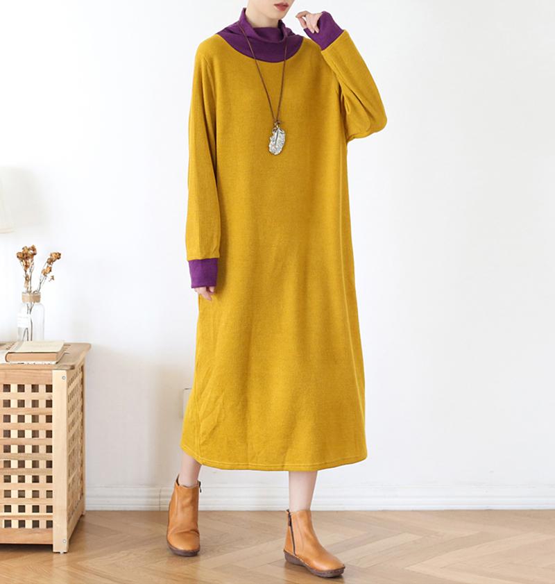 Solid Color Casual Elegant Knit Dress