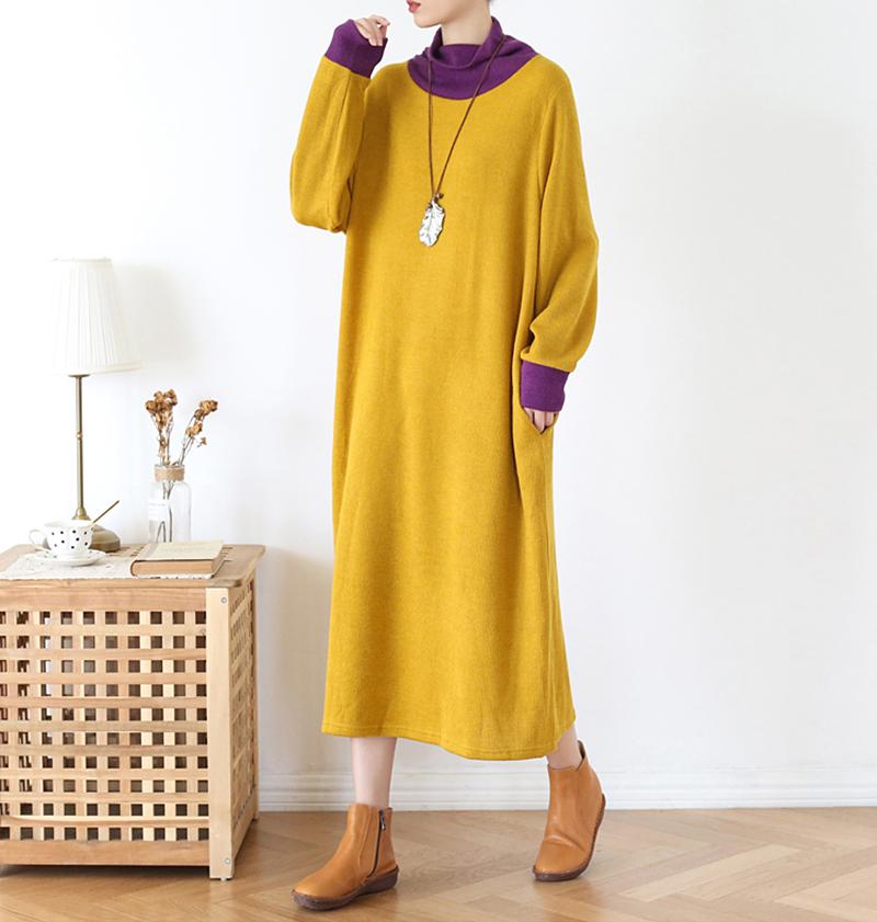 Solid Color Casual Elegant Knit Dress