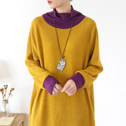 Solid Color Casual Elegant Knit Dress