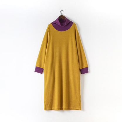 Solid Color Casual Elegant Knit Dress