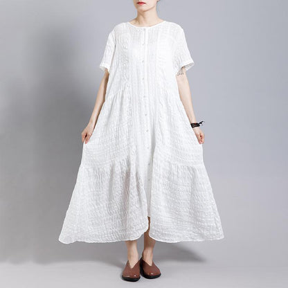 Solid Color Charming Spliced Comfortable Dress