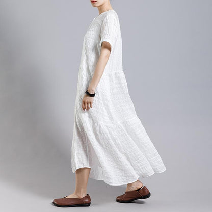 Solid Color Charming Spliced Comfortable Dress