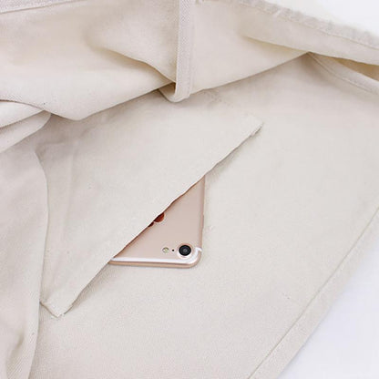 Solid Color Large Capacity Canvas Bag