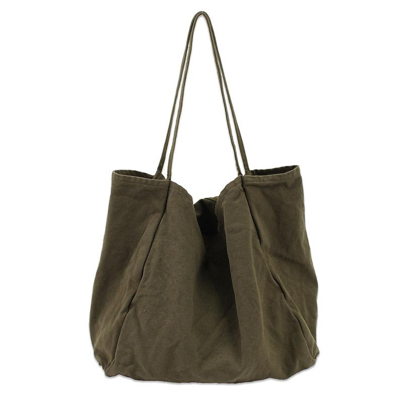 Solid Color Large Capacity Canvas Bag