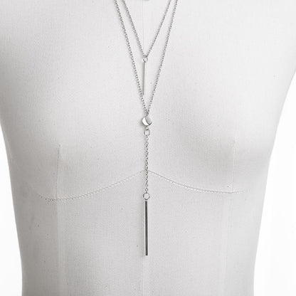 Solid Color Multi Layer Alloy Necklace