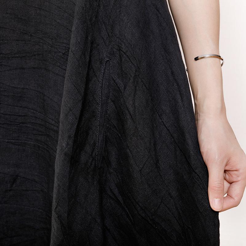 Solid Color Pleated Summer Loose Dress