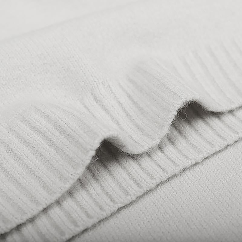 Solid Color Thick Warm Knit Dress