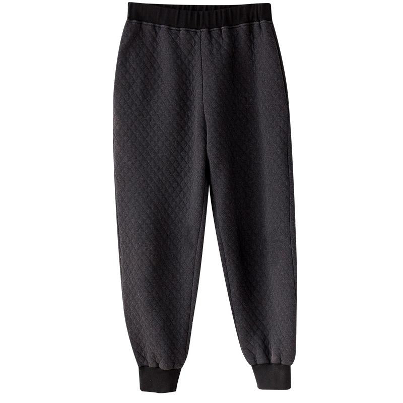 Plus Size - Solid Color Warm Casual Harem Pants