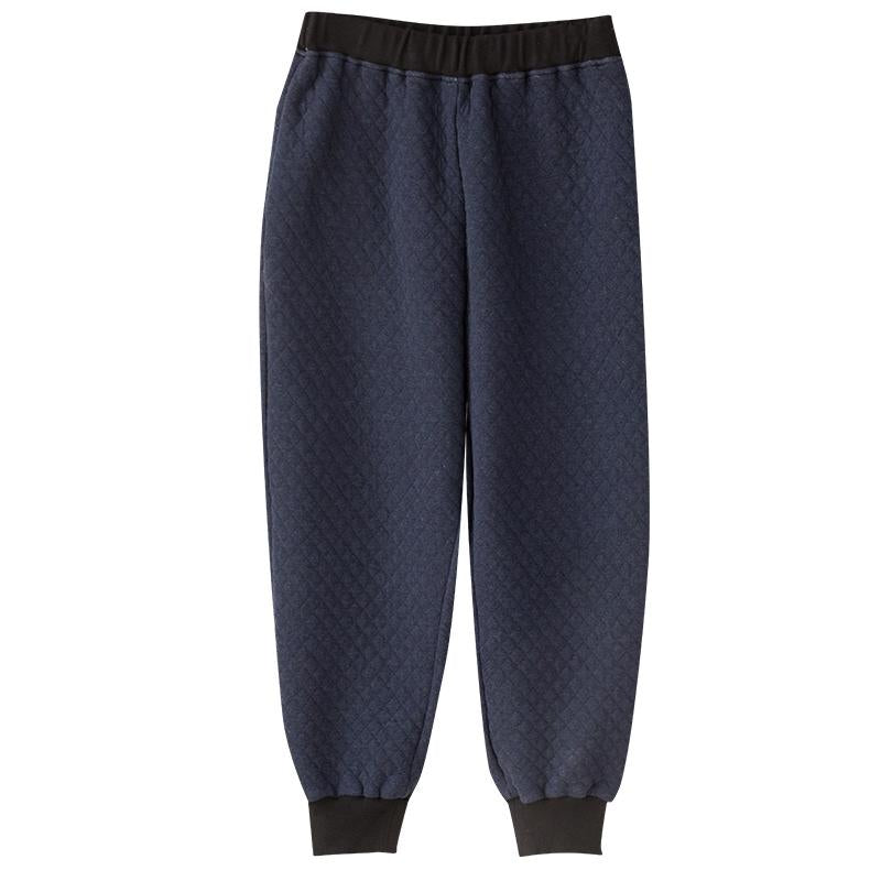 Plus Size - Solid Color Warm Casual Harem Pants