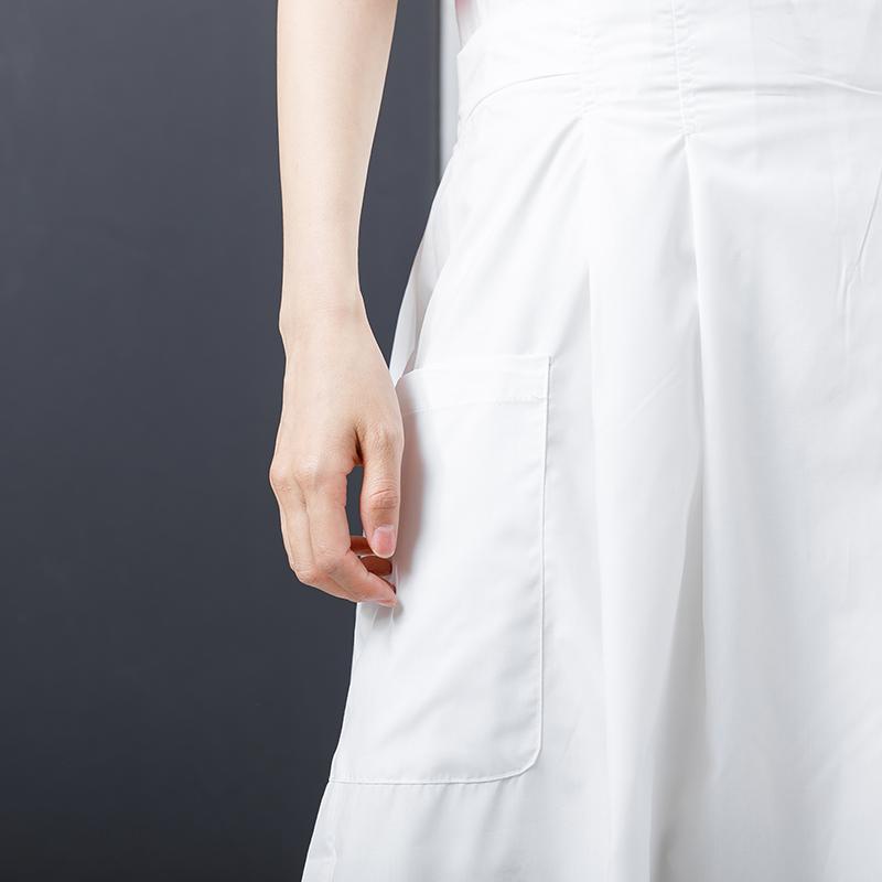 Solid Elastic Waist Casual Wide Leg Pants