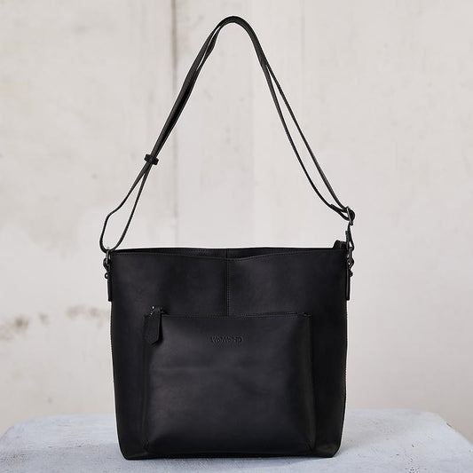 Solid Leather Casual Crossbody Bag Shoulder Bag