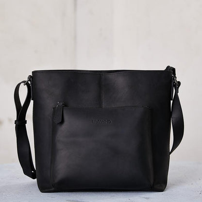 Solid Leather Casual Crossbody Bag Shoulder Bag