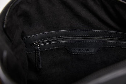 Solid Leather Casual Crossbody Bag Shoulder Bag