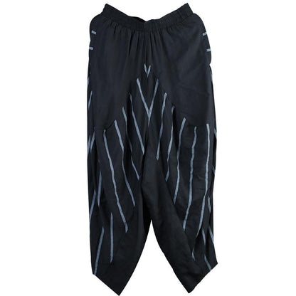 Spliced Striped Thin Loose Harem Pants