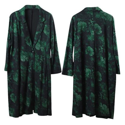 Spring Casual Print Long Sleeve Wide Leg Pants Sets