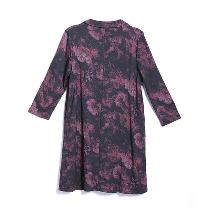 Spring Casual Print Long Sleeve Wide Leg Pants Sets