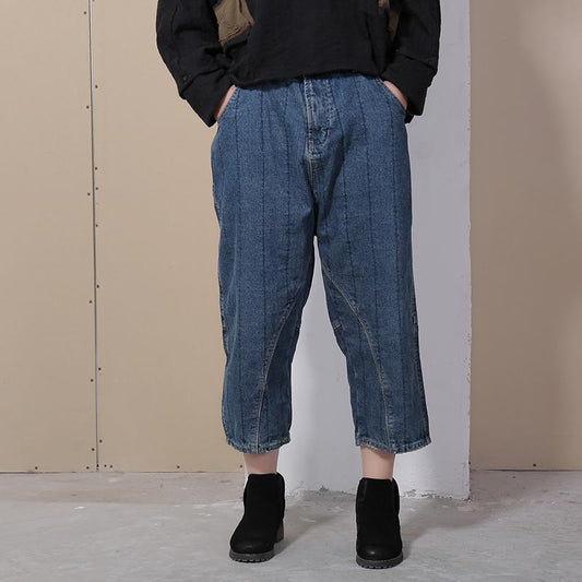 Spring Loose Deep Crotch Denim Jeans